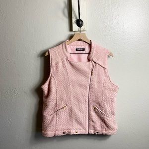RANDOLPH DUKE • Spirited Pink Polyester Vest Large